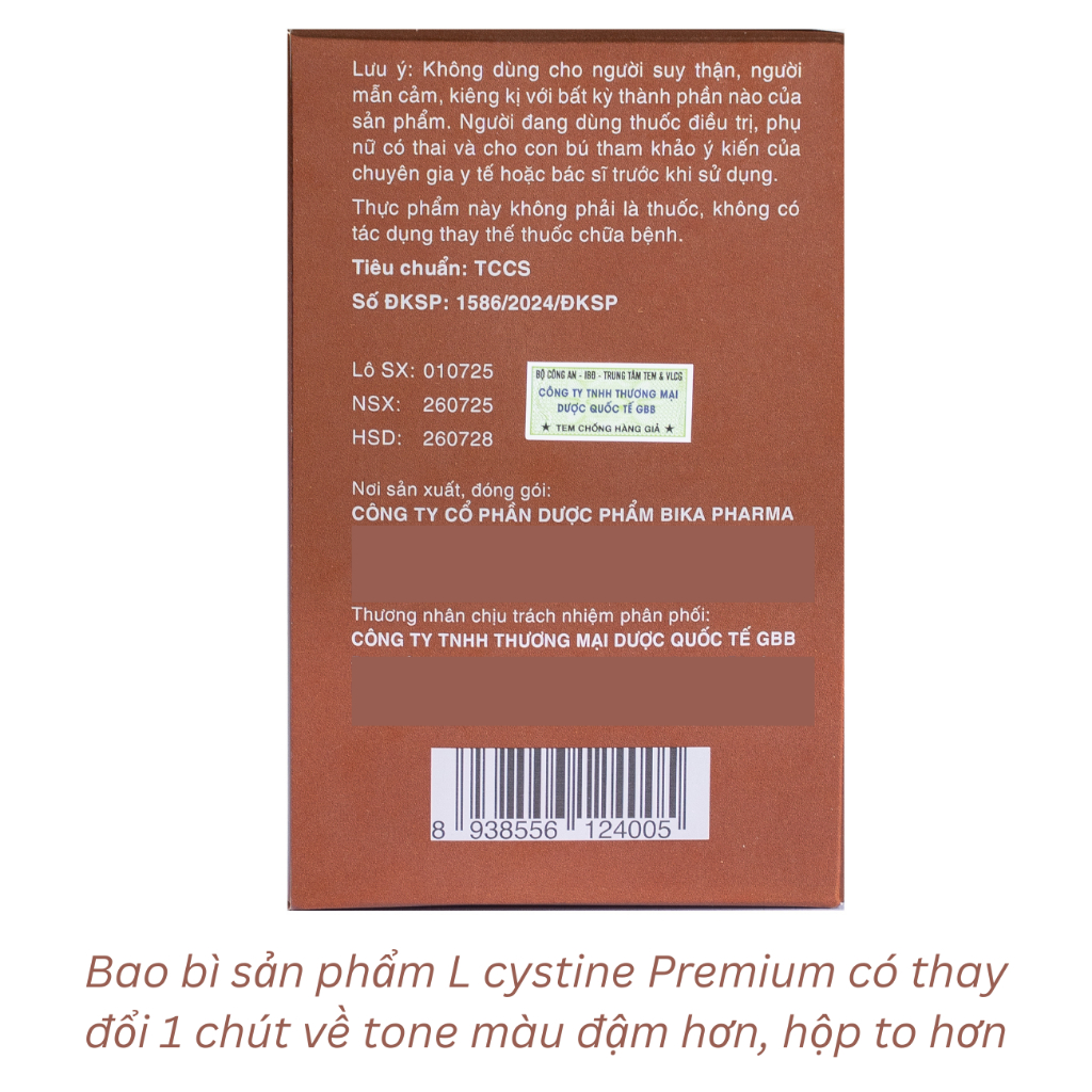 Chất lượng Sản Phẩm L Cystine GBB Beauty