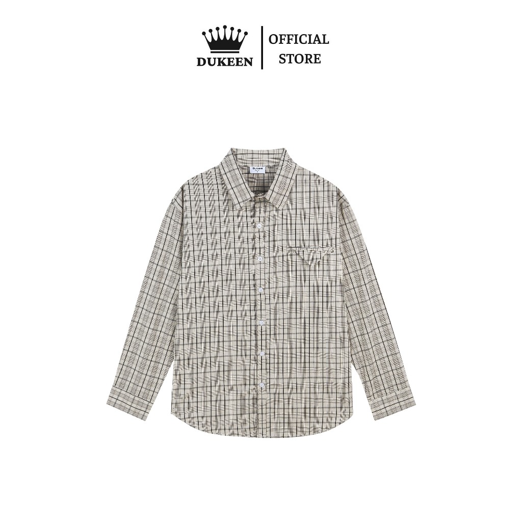 Áo Sơ Mi Nam Nữ Kẻ Ô Form Rộng Oversize Dài Tay Cổ Bẻ Phối Cơi Vải Cotton Cao Cấp SM093