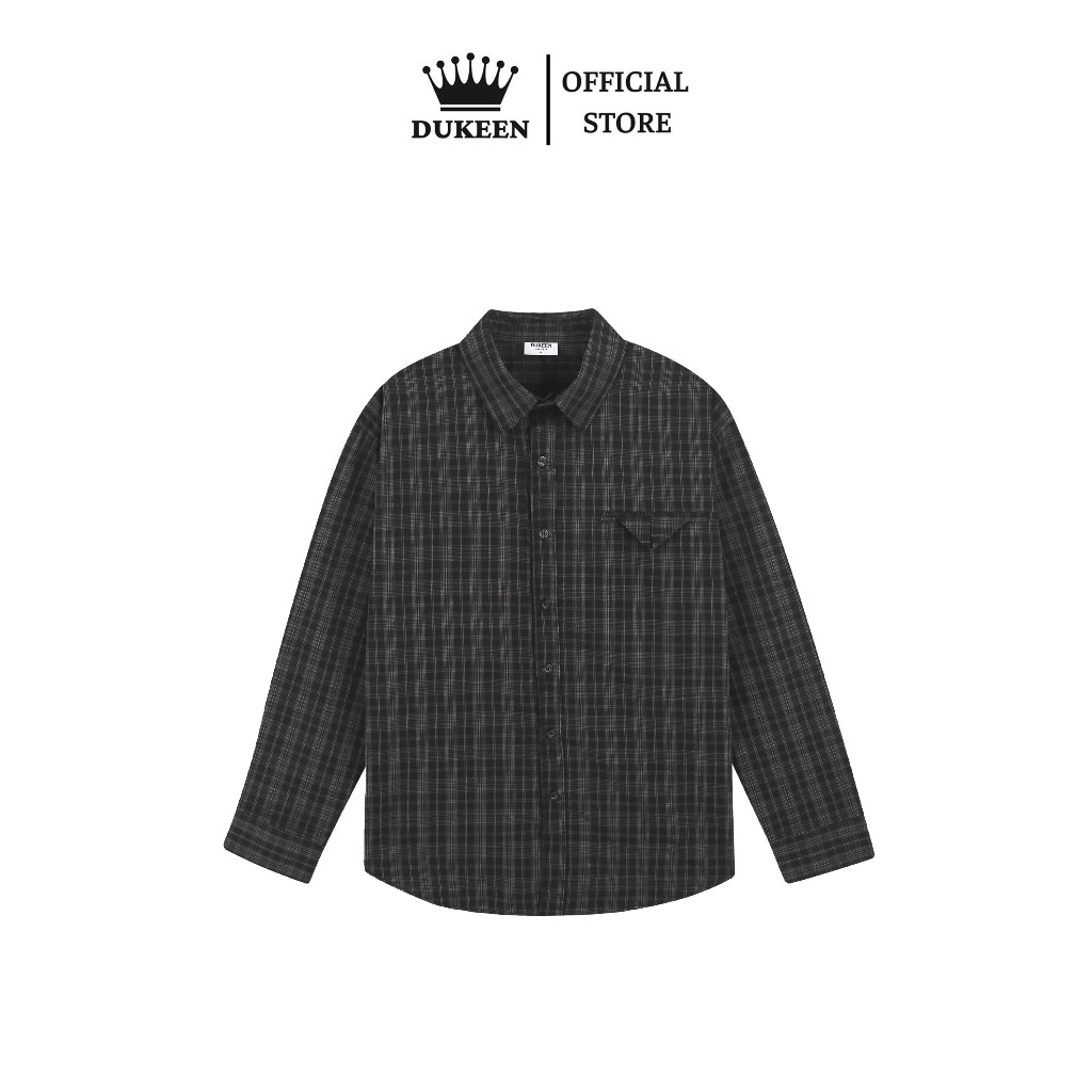 Áo Sơ Mi Nam Nữ Kẻ Ô Form Rộng Oversize Dài Tay Cổ Bẻ Phối Cơi Vải Cotton Cao Cấp SM093