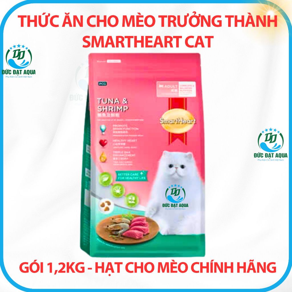 Thức ăn cho mèo TRƯỞNG THÀNH Smartheart Cat - gói 1,2kg - hạt cho mèo CHÍNH HÃNG siêu ngon 8