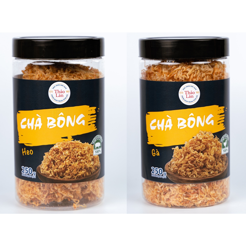COMBO 2 LOẠI CHÀ BÔNG GÀ VÀ CHÀ BÔNG HEO 250 Gr