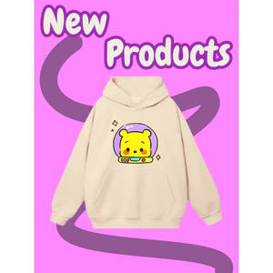 Áo Hoodie Mùa Đông Cho Bé – Hình Gấu Vàng Phi Hành Gia, Vải Nỉ Cotton Mềm Mại Giữ Ấm Tốt (M 247)