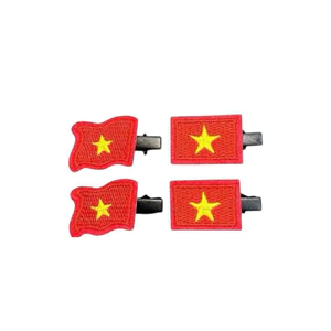 kẹp tóc cờ đỏ sao vàng kẹp tóc loại 1.