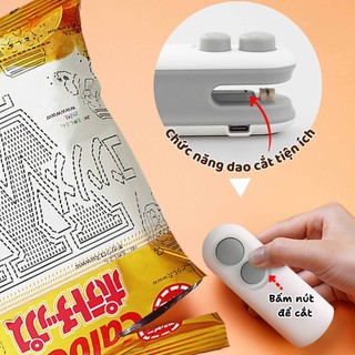 Máy hàn nhiệt mini cầm tay đa năng hàn túi nhựa và cắt miệng túi tiện lợi