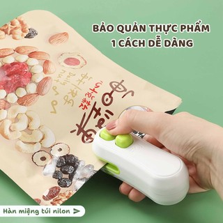 Máy hàn nhiệt mini cầm tay đa năng hàn túi nhựa và cắt miệng túi tiện lợi