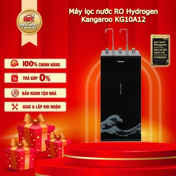 Máy lọc nước RO Hydrogen Kangaroo KG10A12 – 10 lõi – Nóng/Lạnh/RO – Tạo nước kiềm chống oxy hóa