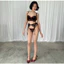 CHARLOTTE - CHÉRIE SET - Set đen phối nơ đỏ sexy
