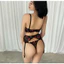 CHARLOTTE - CHÉRIE SET - Set đen phối nơ đỏ sexy