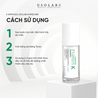 (TEM CÔNG TY) Tinh chất phục hồi Usolab Bio Premium K Ampoule - Giúp phục hồi, giảm đỏ, giảm kích ứng cho da nhạy cảm