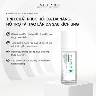 (TEM CÔNG TY) Tinh chất phục hồi Usolab Bio Premium K Ampoule - Giúp phục hồi, giảm đỏ, giảm kích ứng cho da nhạy cảm