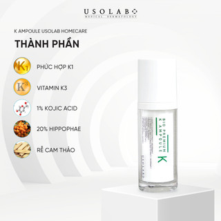 (TEM CÔNG TY) Tinh chất phục hồi Usolab Bio Premium K Ampoule - Giúp phục hồi, giảm đỏ, giảm kích ứng cho da nhạy cảm