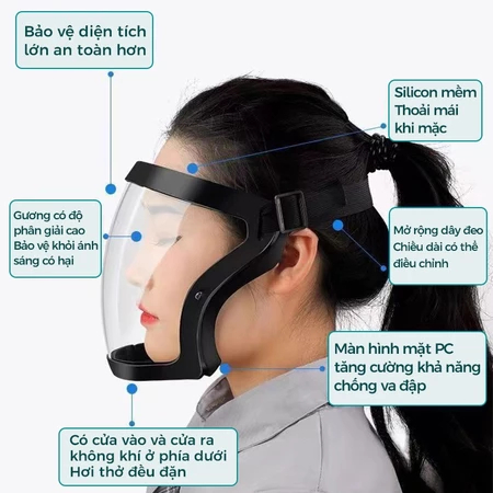 Mặt nạ chống độc,dùng phun, xịt thuốc chừ sâu ,sịt sơn -vừa chắn bụi kính bảo hộ cao cấp ntt95
