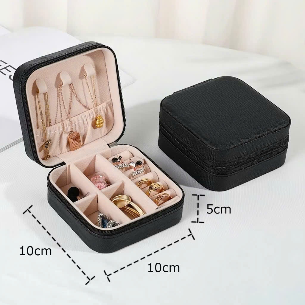 Hộp trang sức mini kích thước nhỏ gọn tiện lợi mang theo khi đi du lịch