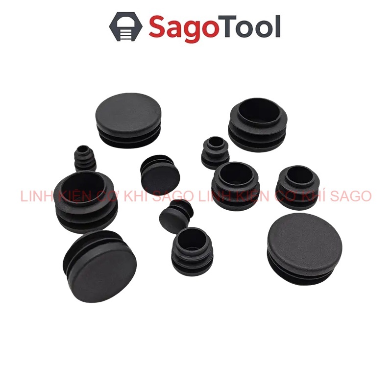 Nút Bịt Ống Tròn Bằng Nhựa - Nắp Chụp Chân Bàn Ghế - Chống Trầy Sàn - Phi 12 - 60mm (5 cái) | BigBuy360 - bigbuy360.vn