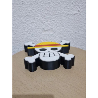 Logo one piece - Mũ rơm in 3D decor trang trí 16x14 cm