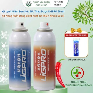 Xịt Lạnh Giảm Đau, Xịt Nóng Khởi Động Nhanh Nhỏ Gọn 160ml