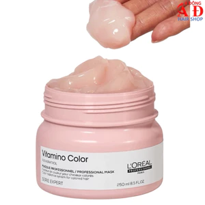 Dầu hấp ủ giữ màu tóc nhuộm L'oreal Série Expert Vitamino Color (hồng nhạt) 250ml