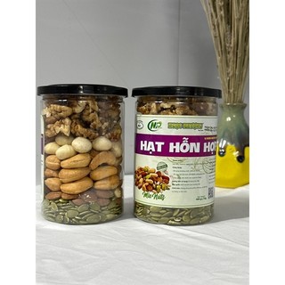 500gram Mix dinh dưỡng hỗn hợp 5 loại hạt (macca, hạt điều, nhân bí xanh, hạnh nhân, óc chó vàng)