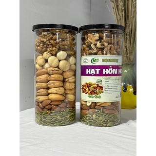 500gram Mix dinh dưỡng hỗn hợp 5 loại hạt (macca, hạt điều, nhân bí xanh, hạnh nhân, óc chó vàng)