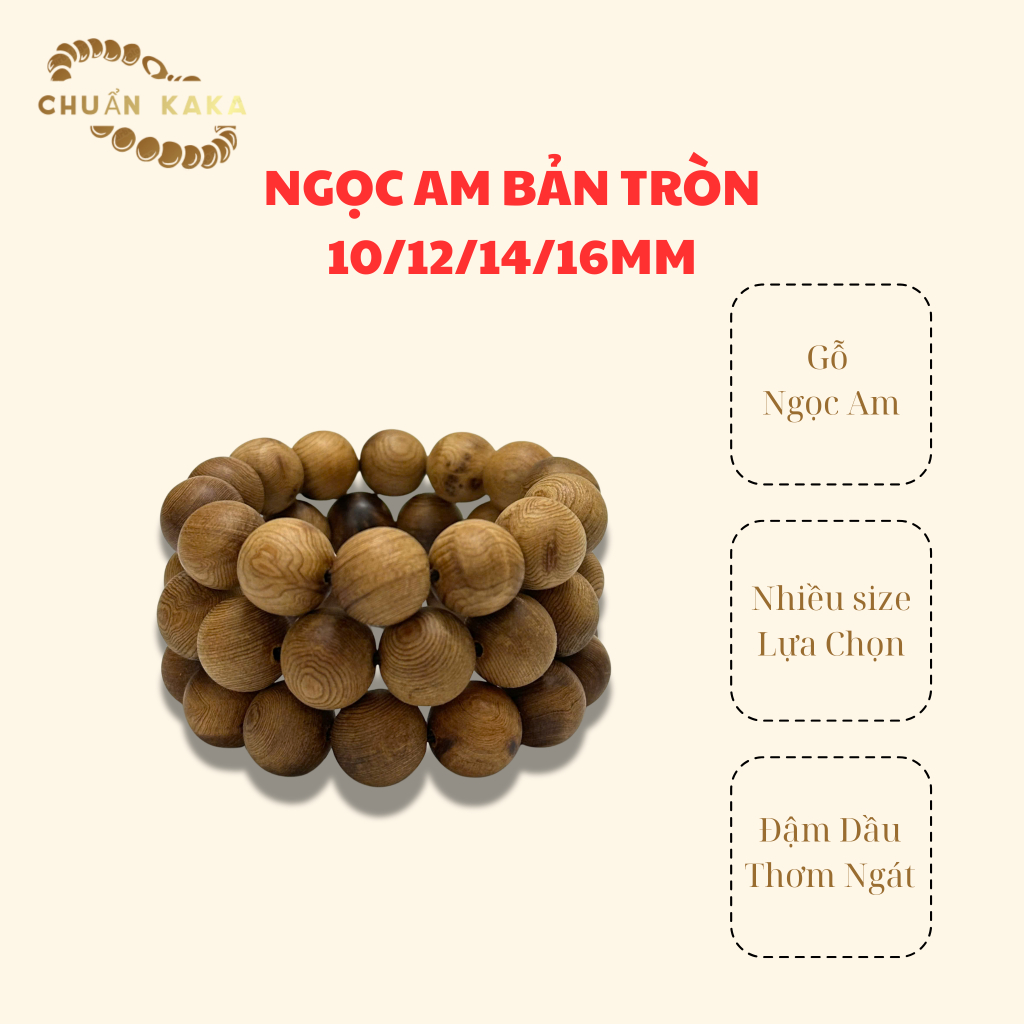 Vòng tay gỗ ngọc am nhiều size 10/12/14/16/18mm–mùi gỗ thơm tự nhiên,vòng tay phong thủy cho nam nữ Chuẩn kaka