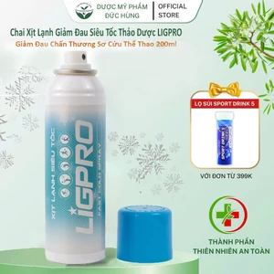 Chai Xịt Lạnh Giảm Đau Siêu Tốc LIGPRO Giảm Đau Chấn Thương Sơ Cứu Thể Thao 200ml