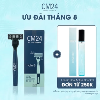 Bộ dao cạo mate 5+ kit cho Nam Giới Lưỡi Sắc Bén, Thép Không Gỉ, Cao Cấp, Dễ Sử Dụng & Thay Thế