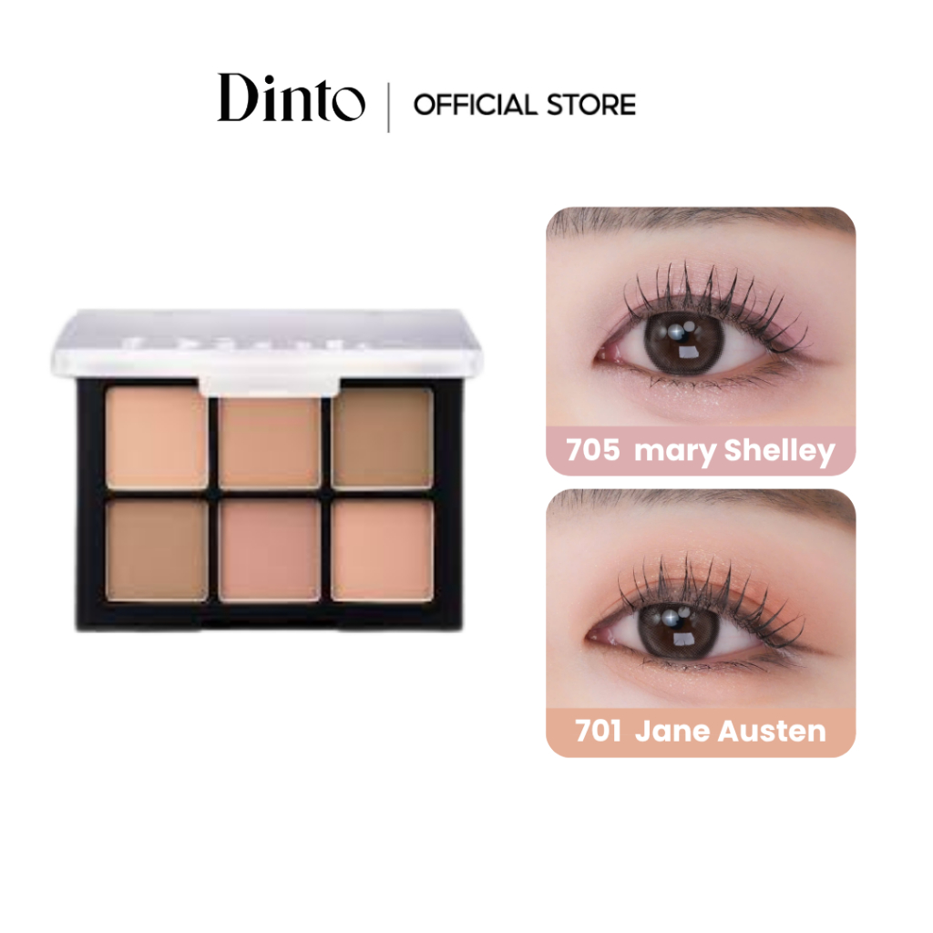 Phấn Mắt Trang Điểm Thuần chay DINTO Blur-Finish Eye Shadow 6g