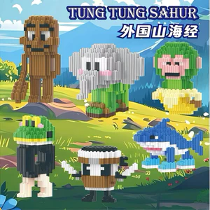 Mô Hình Lắp Ghép 6 Nhân Vật TungTungTungSahur | Mô Hình Lắp Ghép Size To 1380+ PCS