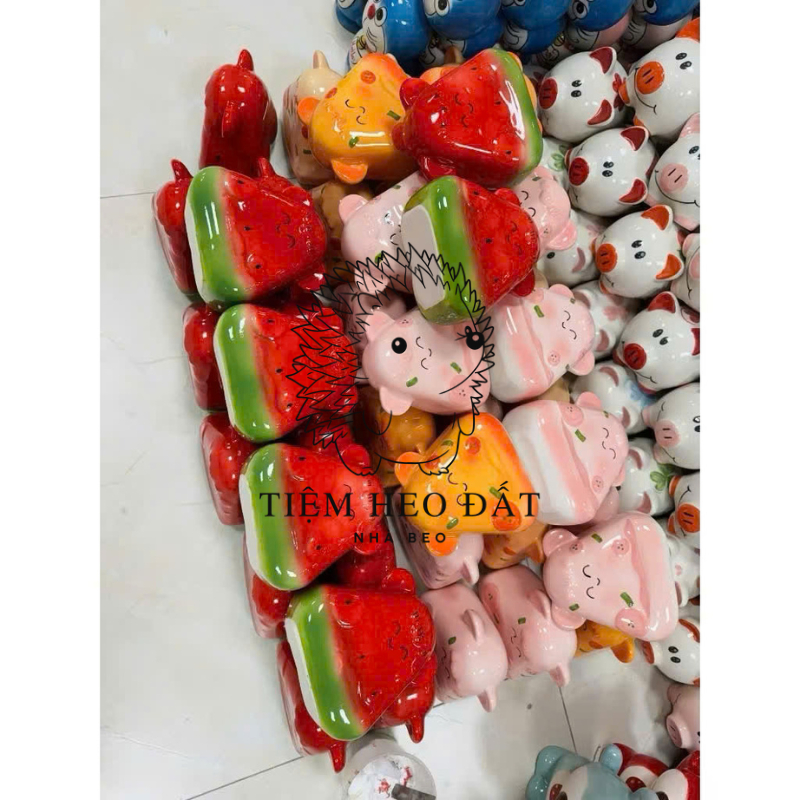 Heo Đất Pizza Ngộ Nghĩnh – Gốm Sứ Bát Tràng – Hộp Tiết Kiệm Dễ Thương Cho Bé & Người Lớn