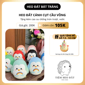 Heo Đất Cánh Cụt Cầu Vồng – Gốm Sứ Bát Tràng – Hộp Tiết Kiệm Dễ Thương Cho Bé & Trang Trí Nhà