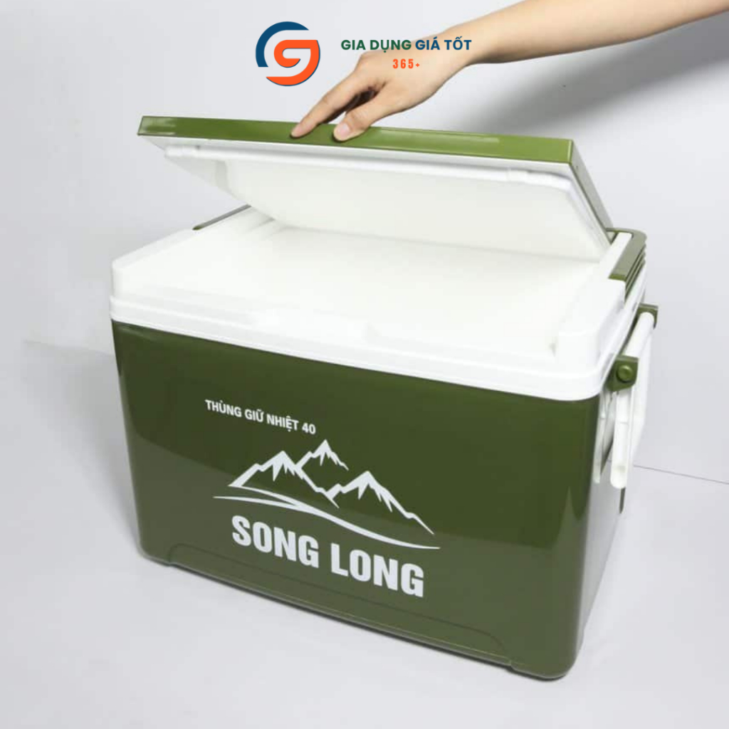 Thùng giữ nhiệt 40L Song Long - thùng đá du lịch, dã ngoại, cắm trại, giữ lạnh thực phẩm nước uống