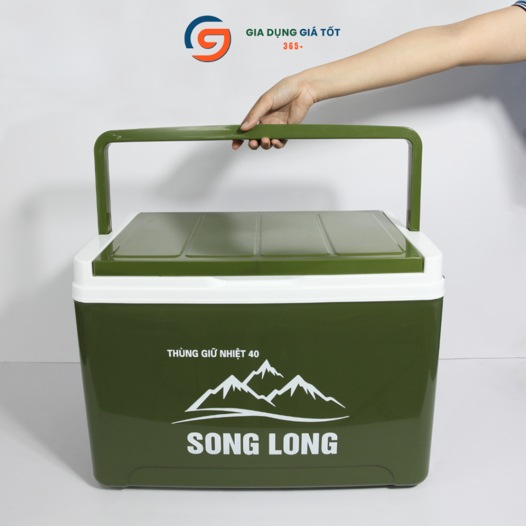 Thùng giữ nhiệt 40L Song Long - thùng đá du lịch, dã ngoại, cắm trại, giữ lạnh thực phẩm nước uống