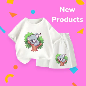 Set Bộ Cotton Mềm Cho Bé – Hình Gấu Koala Ngủ Trên Cây, Chất Vải Cotton Thoáng Mát Co Giãn (M 248)