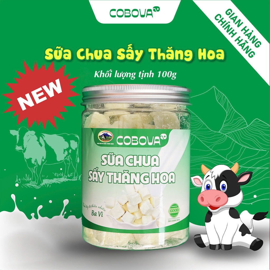 Sữa Chua Sấy Thắng Hoa COBOVA Siêu Ngon Giòn Tan Chuẩn Vị Sữa Chua, Ăn ...