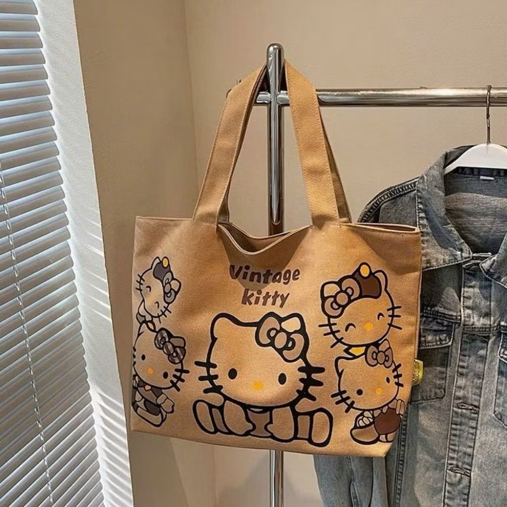 Túi hello kitty mèo túi đeo vai đi học đi chơi tiện lợi