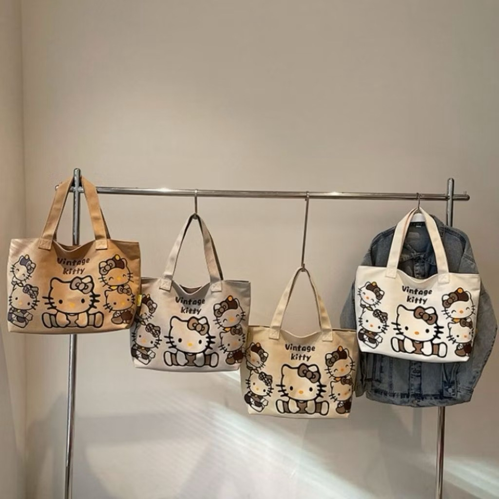 Túi hello kitty mèo túi đeo vai đi học đi chơi tiện lợi