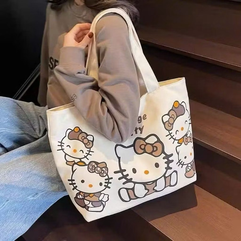 Túi hello kitty mèo túi đeo vai đi học đi chơi tiện lợi