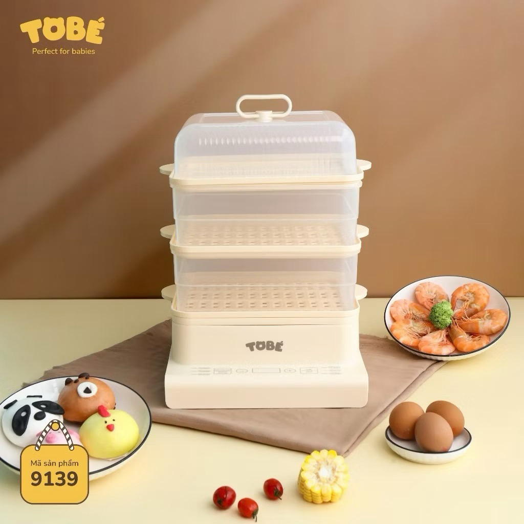 {Hot} Nồi hấp hơi nước 3 tầng Tobe cho cả gia đình