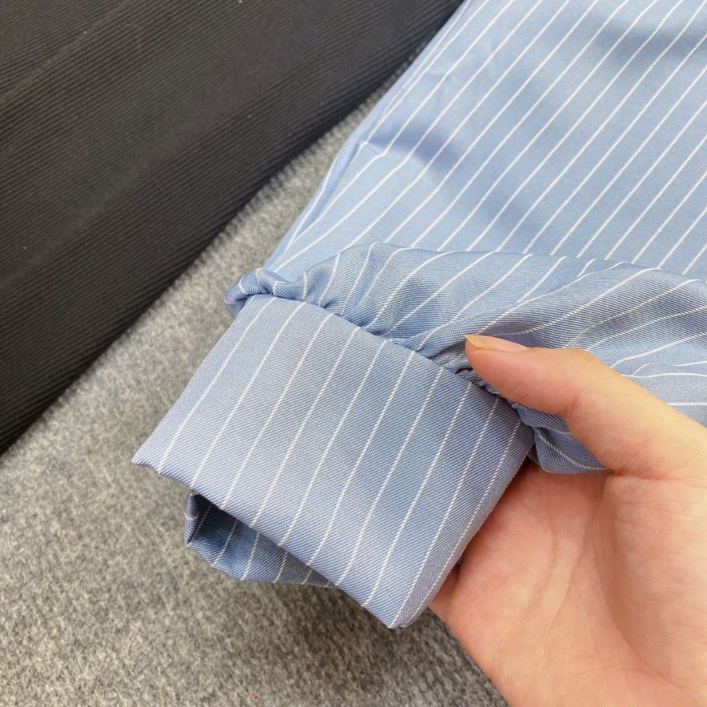 Đầm Nữ Công Sở Dài Tay Phối Sơ Mi Cổ Nơ Bigsize Nữ – Váy Liền Thanh Lịch, Form Xòe Tôn Dáng A688