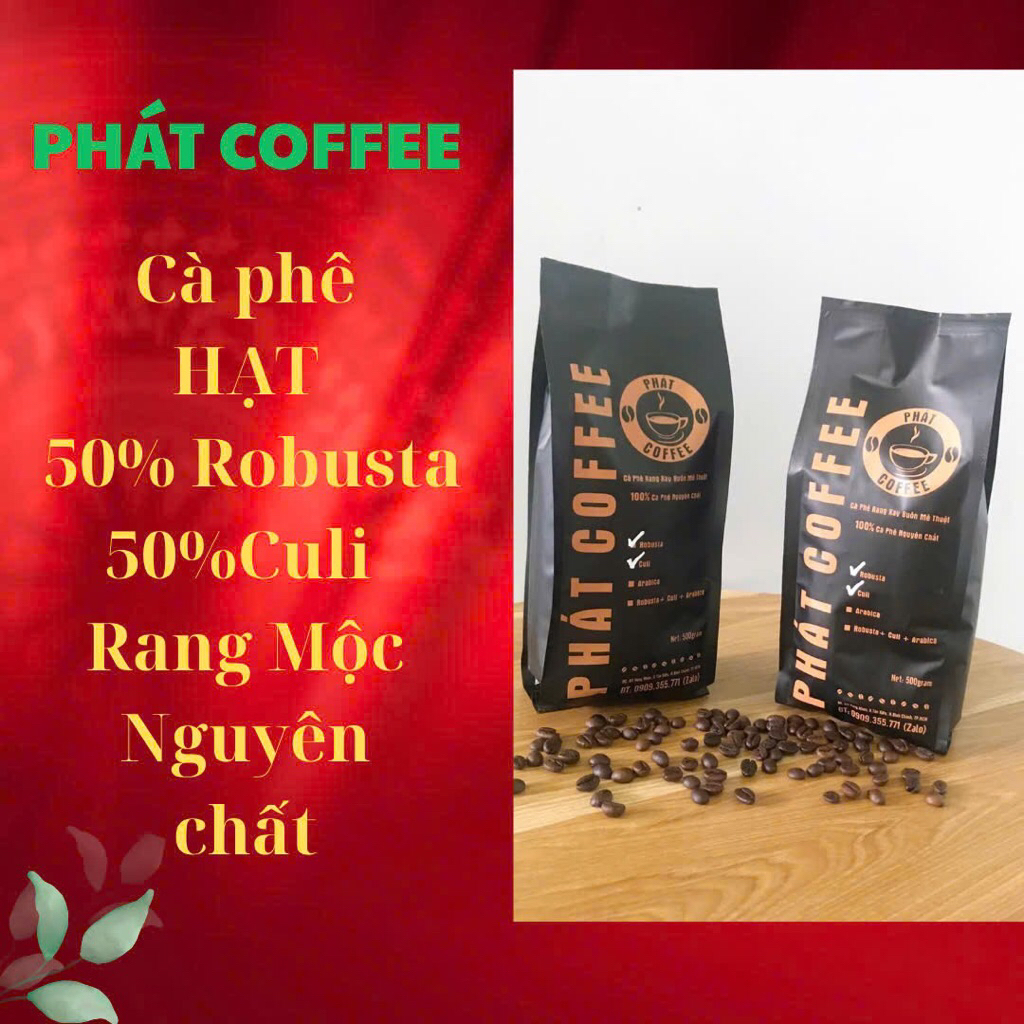 Cà Phê giá Sỉ Hạt Rang Mộc S18 50% Robusta 50% Culi Nguyên Chất