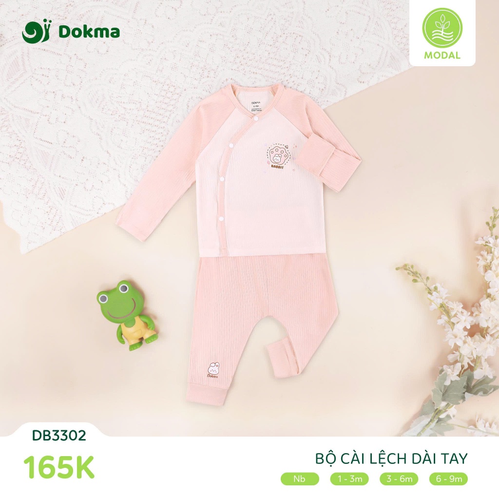 (2,8-9kg) Bộ Sơ Sinh Dài Tay Cotton DOKMA DB2343 DB2345 DB2481 DB3070  DB3071 DB3359 DB3285