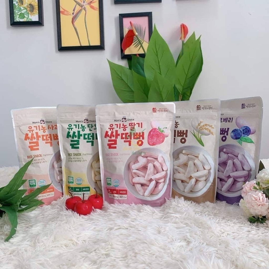 Bánh gạo hữu cơ Mom's Choice cho bé ăn dặm từ 6 tháng tuổi