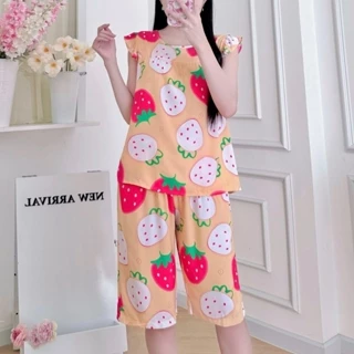 Đồ bộ tole lanh lửng cánh tiên LCT99 VNXK 45-75kg, chất tole 2 loại 1 mịn, mát
