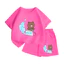 Bộ Thun Cotton Mềm Mại Cho Bé – Hình Gấu Nâu Lướt Ván Go, Dễ Mặc, Thoáng Mát Ngày Hè (M 253)