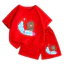 Bộ Thun Cotton Mềm Mại Cho Bé – Hình Gấu Nâu Lướt Ván Go, Dễ Mặc, Thoáng Mát Ngày Hè (M 253)