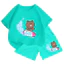 Bộ Thun Cotton Mềm Mại Cho Bé – Hình Gấu Nâu Lướt Ván Go, Dễ Mặc, Thoáng Mát Ngày Hè (M 253)