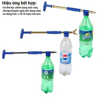 Dụng cụ phun 2 đầu chất liều đồng dễ lắp đặt dùng để phun nước, phun trong nông nghiệp, phun lau dọn cửa kính...