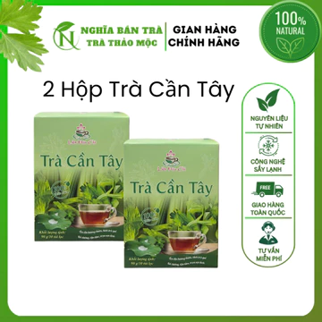 Combo 2 hộp trà cần tây 60 túi lọc trọn vị thiên nhiên,hỗ trợ giảm cân,hệ tiêu hóa, thanh lọc cơ thể