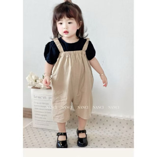Jumpsuit Sát Nách Màu Be Cho Bé Gái