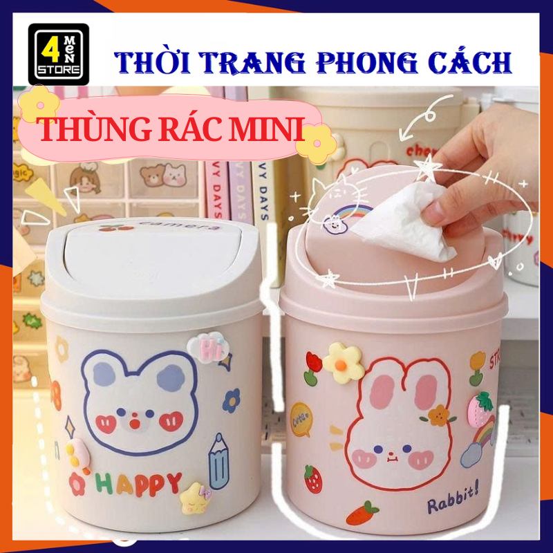 Thùng Rác Mini Để Bàn Decor Văn Phòng, Bàn Học Xinh Xắn - Thùng Rác Nhỏ ...